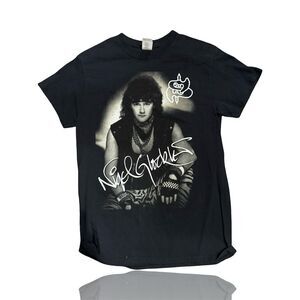 Vintage Nigel Glockler “Saxon” Men's T-Shirt Black Graphic Band Tee: Small